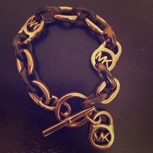 Michael Kors Rose Gold and Tortoise Bracelet